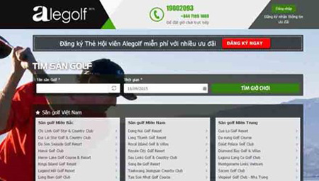 Ra mắt website đặt sân golf đầu tiên tại Việt Nam.